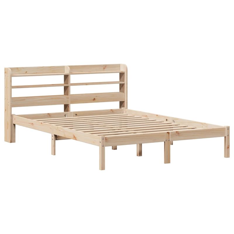 Casa si Gradina - Mobilier - Paturi si accesorii - Paturi - Cadru de pat fara saltea, 150x200 cm, lemn masiv pin - Infinity.ro