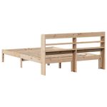 Casa si Gradina - Mobilier - Paturi si accesorii - Paturi - Cadru de pat fara saltea, 150x200 cm, lemn masiv pin - Infinity.ro