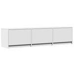 Casa si Gradina - Mobilier - Comode si corpuri - Comode - Dulap TV cu LED, alb, 165x34x40 cm, lemn prelucrat - Infinity.ro