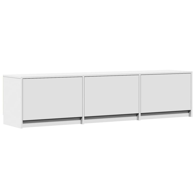Casa si Gradina - Mobilier - Comode si corpuri - Comode - Dulap TV cu LED, alb, 165x34x40 cm, lemn prelucrat - Infinity.ro