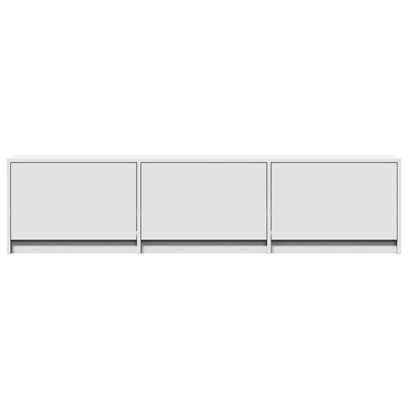 Casa si Gradina - Mobilier - Comode si corpuri - Comode - Dulap TV cu LED, alb, 165x34x40 cm, lemn prelucrat - Infinity.ro