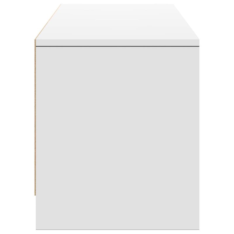Casa si Gradina - Mobilier - Comode si corpuri - Comode - Dulap TV cu LED, alb, 165x34x40 cm, lemn prelucrat - Infinity.ro