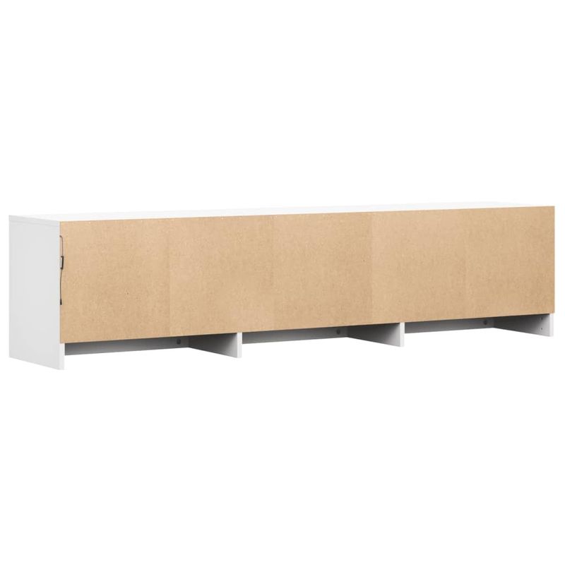 Casa si Gradina - Mobilier - Comode si corpuri - Comode - Dulap TV cu LED, alb, 165x34x40 cm, lemn prelucrat - Infinity.ro