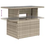 Casa si Gradina - Gradina si terasa - Mobilier exterior - Seturi mobila gradina - Set mobilier de gradina cu perne, 8 piese gri deschis poliratan - Infinity.ro