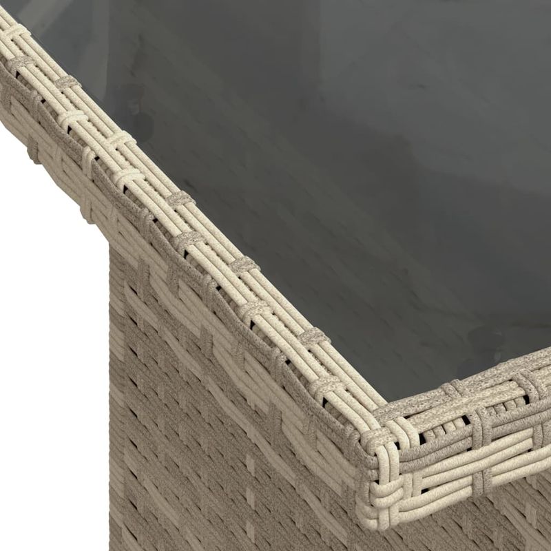 Casa si Gradina - Gradina si terasa - Mobilier exterior - Seturi mobila gradina - Set mobilier de gradina cu perne, 8 piese gri deschis poliratan - Infinity.ro