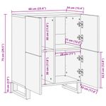 Casa si Gradina - Mobilier - Dulapuri si sifoniere - Dulapuri - Dulap, 60x34x75 cm, lemn masiv de acacia - Infinity.ro