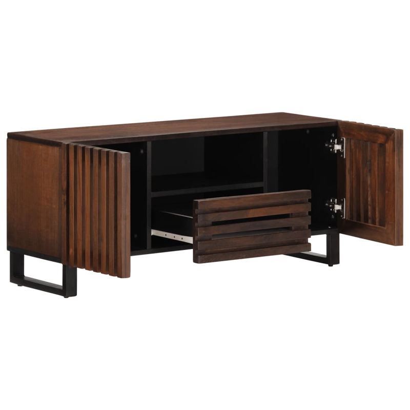 Casa si Gradina - Mobilier - Dulapuri si sifoniere - Dulapuri - Dulap TV, maro, 100x34x46 cm, lemn masiv de mango - Infinity.ro