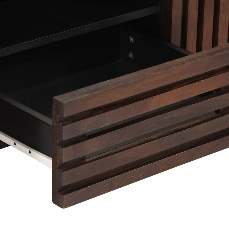 Casa si Gradina - Mobilier - Dulapuri si sifoniere - Dulapuri - Dulap TV, maro, 100x34x46 cm, lemn masiv de mango - Infinity.ro