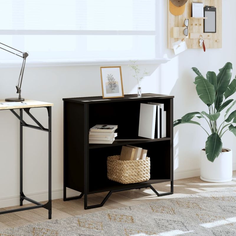 Casa si Gradina - Mobilier - Biblioteci si rafturi - Biblioteci - Biblioteca, negru, 80x31x74,5 cm, lemn prelucrat - Infinity.ro