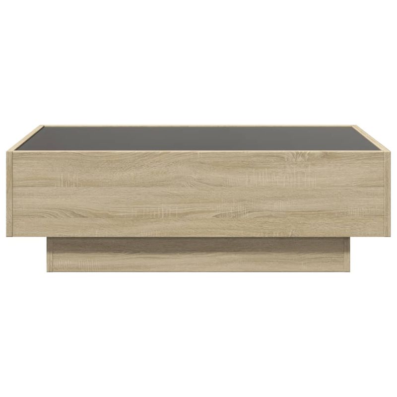 Casa si Gradina - Mobilier - Mese si birouri - Masute de cafea - Masuta de cafea cu LED stejar sonoma 90x50x30 cm lemn prelucrat - Infinity.ro
