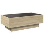 Casa si Gradina - Mobilier - Mese si birouri - Masute de cafea - Masuta de cafea cu LED stejar sonoma 90x50x30 cm lemn prelucrat - Infinity.ro