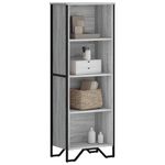 Casa si Gradina - Mobilier - Biblioteci si rafturi - Biblioteci - Biblioteca, gri sonoma, 50x31x137,5 cm, lemn prelucrat - Infinity.ro