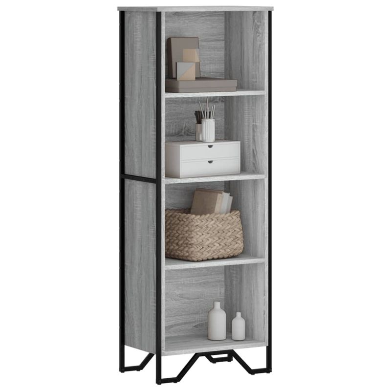 Casa si Gradina - Mobilier - Biblioteci si rafturi - Biblioteci - Biblioteca, gri sonoma, 50x31x137,5 cm, lemn prelucrat - Infinity.ro