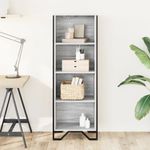 Casa si Gradina - Mobilier - Biblioteci si rafturi - Biblioteci - Biblioteca, gri sonoma, 50x31x137,5 cm, lemn prelucrat - Infinity.ro