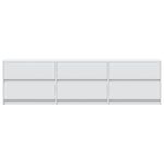 Casa si Gradina - Mobilier - Comode si corpuri - Comode - Dulap TV cu LED, alb, 180x34x50 cm, lemn prelucrat - Infinity.ro