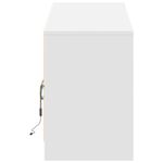Casa si Gradina - Mobilier - Comode si corpuri - Comode - Dulap TV cu LED, alb, 180x34x50 cm, lemn prelucrat - Infinity.ro