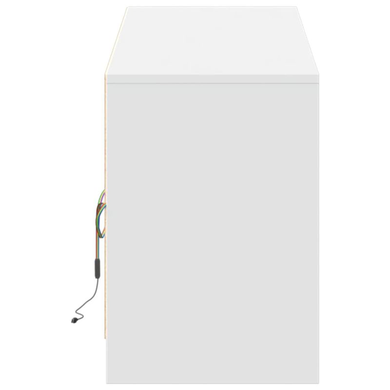Casa si Gradina - Mobilier - Comode si corpuri - Comode - Dulap TV cu LED, alb, 180x34x50 cm, lemn prelucrat - Infinity.ro