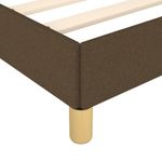 Casa si Gradina - Mobilier - Paturi si accesorii - Paturi - Cadru de pat cu tablie, maro inchis, 100x200 cm, textil - Infinity.ro