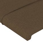 Casa si Gradina - Mobilier - Paturi si accesorii - Paturi - Cadru de pat cu tablie, maro inchis, 100x200 cm, textil - Infinity.ro