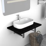Casa si Gradina - Mobilier - Mobilier baie - Etajere baie - Mobilier de baie, negru, 60 x 40 x 16,3 cm - Infinity.ro