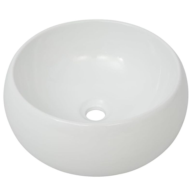 Casa si Gradina - Mobilier - Seturi de mobilier - Seturi baie - Set mobilier de baie din doua piese, stejar, ceramica, mărime raft de 60 cm și chiuvetă rotundă de 40 cm - Infinity.ro