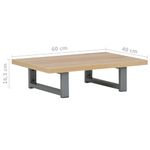 Casa si Gradina - Mobilier - Seturi de mobilier - Seturi baie - Set mobilier de baie din doua piese, stejar, ceramica, mărime raft de 60 cm și chiuvetă rotundă de 40 cm - Infinity.ro