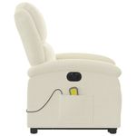 Ingrijire personala si Cosmetice - Sanatate si wellness - Articole wellness - Fotolii de masaj - Fotoliu electric de masaj rabatabil cu ridicare, crem, catifea - Infinity.ro