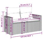 Casa si Gradina - Gradina si terasa - Mobilier exterior - Seturi mobila gradina - Set canapele de gradina cu perne 10 piese gri deschis poliratan - Infinity.ro