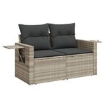 Casa si Gradina - Gradina si terasa - Mobilier exterior - Seturi mobila gradina - Set canapele de gradina cu perne, 9 piese gri deschis poliratan - Infinity.ro