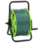 Casa si Gradina - Gradinarit si plante - Instalatii si accesorii pentru irigatii - Furtunuri de gradina si accesorii - Tambur furtun autonom verde set racorduri furtun 0,5" 50 m PVC - Infinity.ro