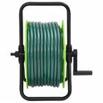 Casa si Gradina - Gradinarit si plante - Instalatii si accesorii pentru irigatii - Furtunuri de gradina si accesorii - Tambur furtun autonom verde set racorduri furtun 0,5" 50 m PVC - Infinity.ro