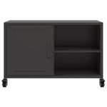 Casa si Gradina - Mobilier - Comode si corpuri - Comode - Dulap TV, negru, 68x39x43,5 cm, otel laminat la rece - Infinity.ro