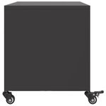 Casa si Gradina - Mobilier - Comode si corpuri - Comode - Dulap TV, negru, 68x39x43,5 cm, otel laminat la rece - Infinity.ro