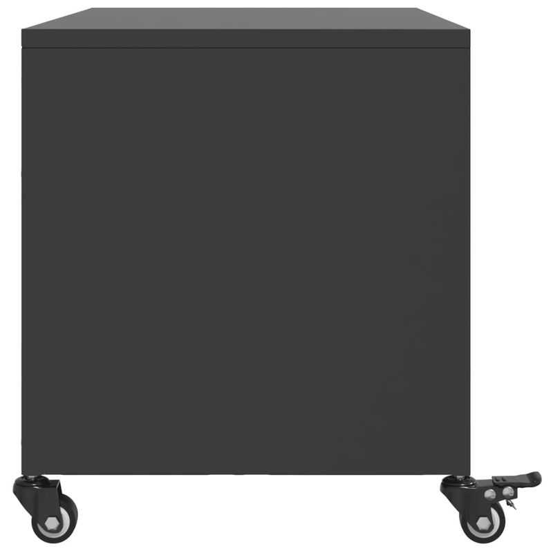 Casa si Gradina - Mobilier - Comode si corpuri - Comode - Dulap TV, negru, 68x39x43,5 cm, otel laminat la rece - Infinity.ro