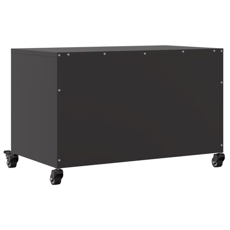 Casa si Gradina - Mobilier - Comode si corpuri - Comode - Dulap TV, negru, 68x39x43,5 cm, otel laminat la rece - Infinity.ro