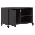 Casa si Gradina - Mobilier - Comode si corpuri - Comode - Dulap TV, negru, 68x39x43,5 cm, otel laminat la rece - Infinity.ro