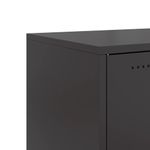 Casa si Gradina - Mobilier - Comode si corpuri - Comode - Dulap TV, negru, 68x39x43,5 cm, otel laminat la rece - Infinity.ro