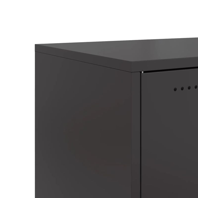 Casa si Gradina - Mobilier - Comode si corpuri - Comode - Dulap TV, negru, 68x39x43,5 cm, otel laminat la rece - Infinity.ro