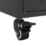 Casa si Gradina - Mobilier - Comode si corpuri - Comode - Dulap TV, negru, 68x39x43,5 cm, otel laminat la rece - Infinity.ro