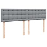 Casa si Gradina - Mobilier - Paturi si accesorii - Paturi - Pat continental, gri deschis, 180x200 cm, material textil - Infinity.ro