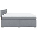 Casa si Gradina - Mobilier - Paturi si accesorii - Paturi - Pat continental, gri deschis, 180x200 cm, material textil - Infinity.ro