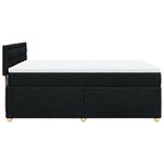 Casa si Gradina - Mobilier - Paturi si accesorii - Paturi - Pat box spring cu saltea, negru, 140x190 cm, textil - Infinity.ro
