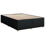 Casa si Gradina - Mobilier - Paturi si accesorii - Paturi - Pat box spring cu saltea, negru, 140x190 cm, textil - Infinity.ro