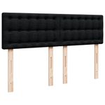 Casa si Gradina - Mobilier - Paturi si accesorii - Paturi - Pat box spring cu saltea, negru, 140x190 cm, textil - Infinity.ro