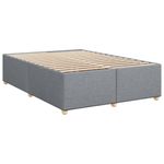 Casa si Gradina - Mobilier - Paturi si accesorii - Paturi - Pat continental, gri deschis, 140x200 cm, material textil - Infinity.ro