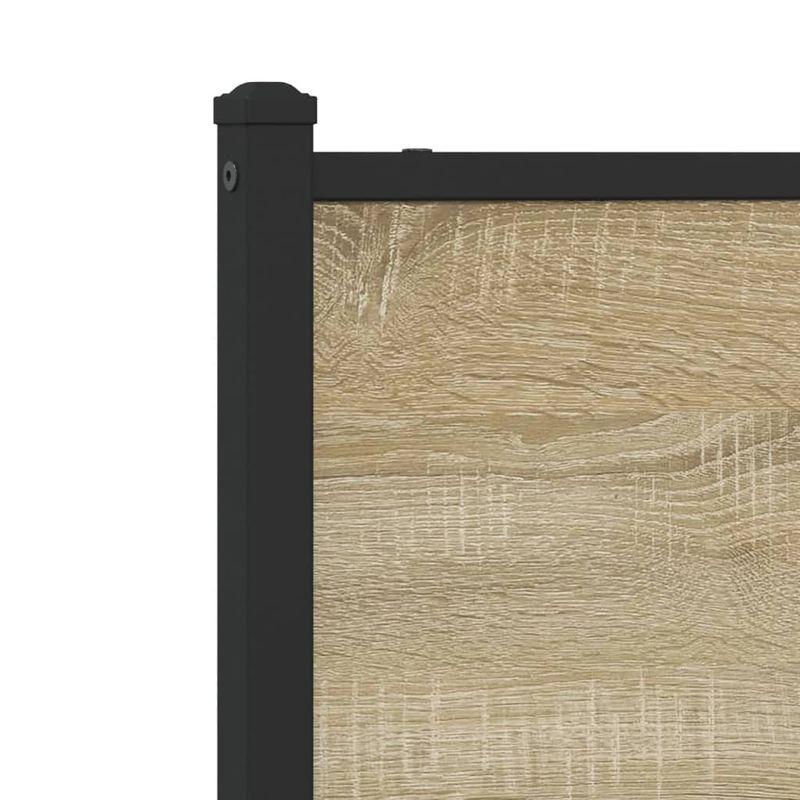 Casa si Gradina - Mobilier - Paturi si accesorii - Paturi - Cadru pat metalic fara saltea, stejar sonoma, 100x190 cm - Infinity.ro
