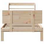 Casa si Gradina - Mobilier - Paturi si accesorii - Paturi - Cadru de pat cu tablie, 90x190 cm, lemn masiv pin - Infinity.ro