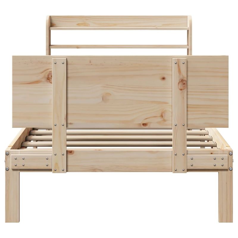 Casa si Gradina - Mobilier - Paturi si accesorii - Paturi - Cadru de pat cu tablie, 90x190 cm, lemn masiv pin - Infinity.ro