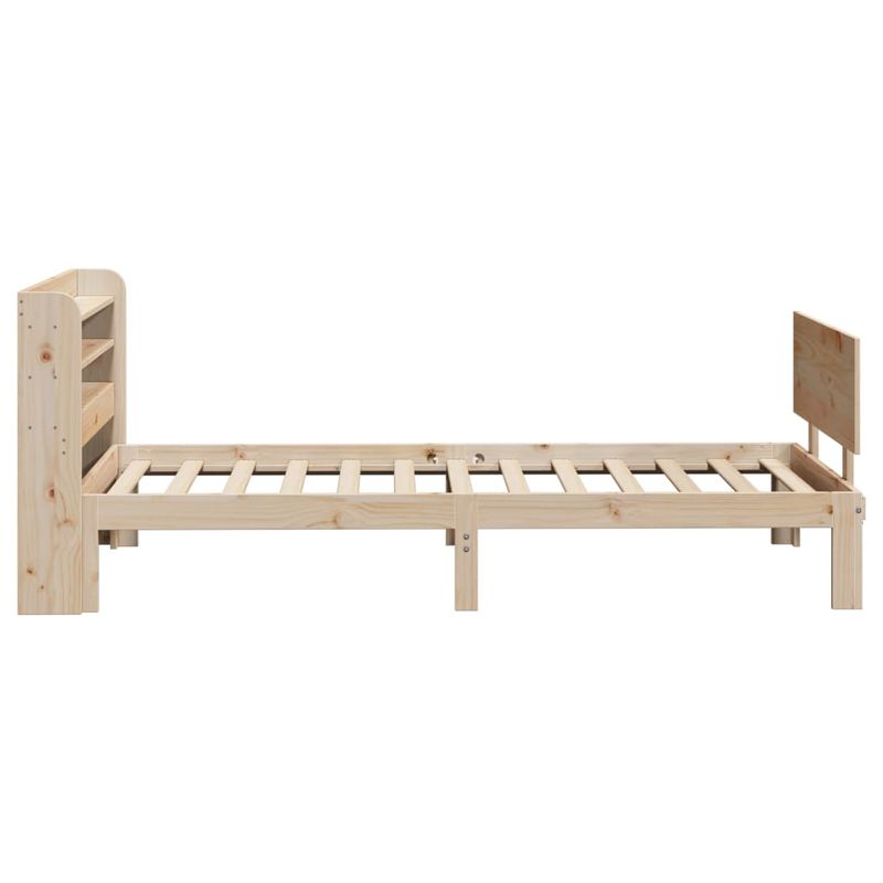 Casa si Gradina - Mobilier - Paturi si accesorii - Paturi - Cadru de pat cu tablie, 90x190 cm, lemn masiv pin - Infinity.ro