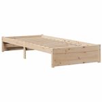 Casa si Gradina - Mobilier - Paturi si accesorii - Paturi - Cadru de pat cu tablie, 90x190 cm, lemn masiv pin - Infinity.ro